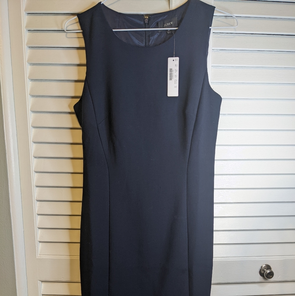 J Crew Navy Sheath Dress